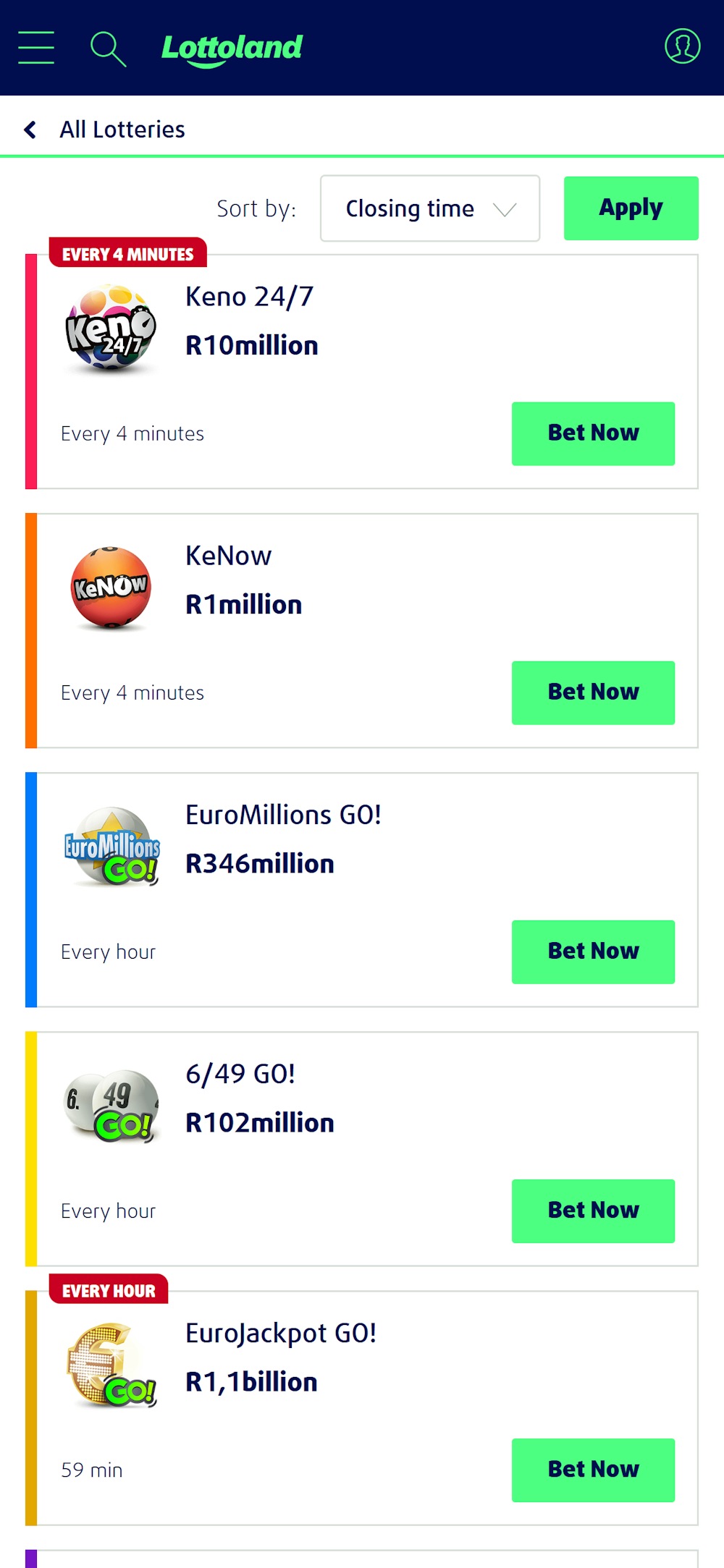 lottoland-za-all-lotteries