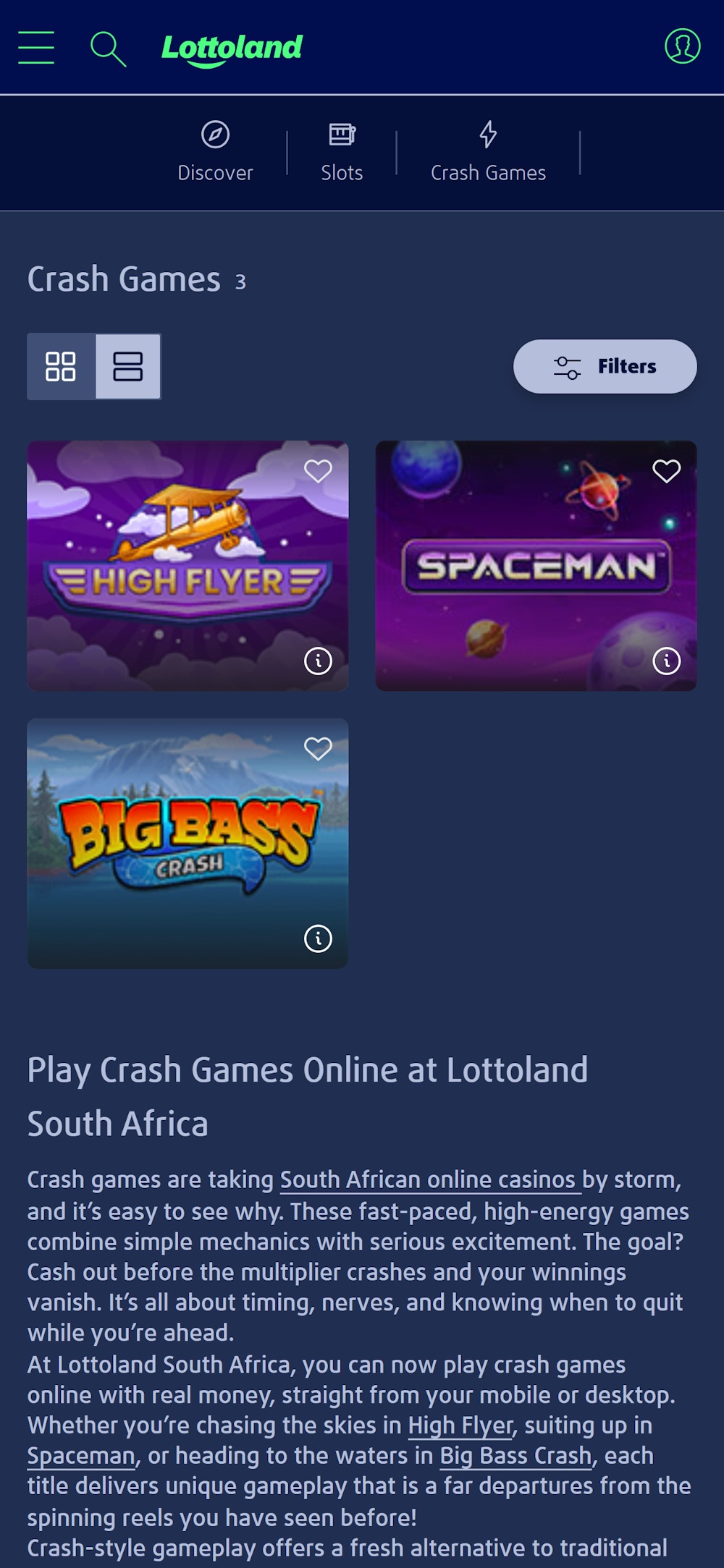lottoland-za-crash-games