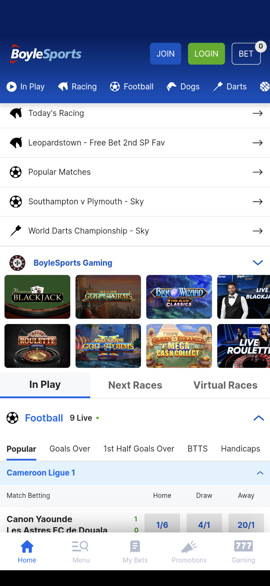 Boylesports Irish betting app