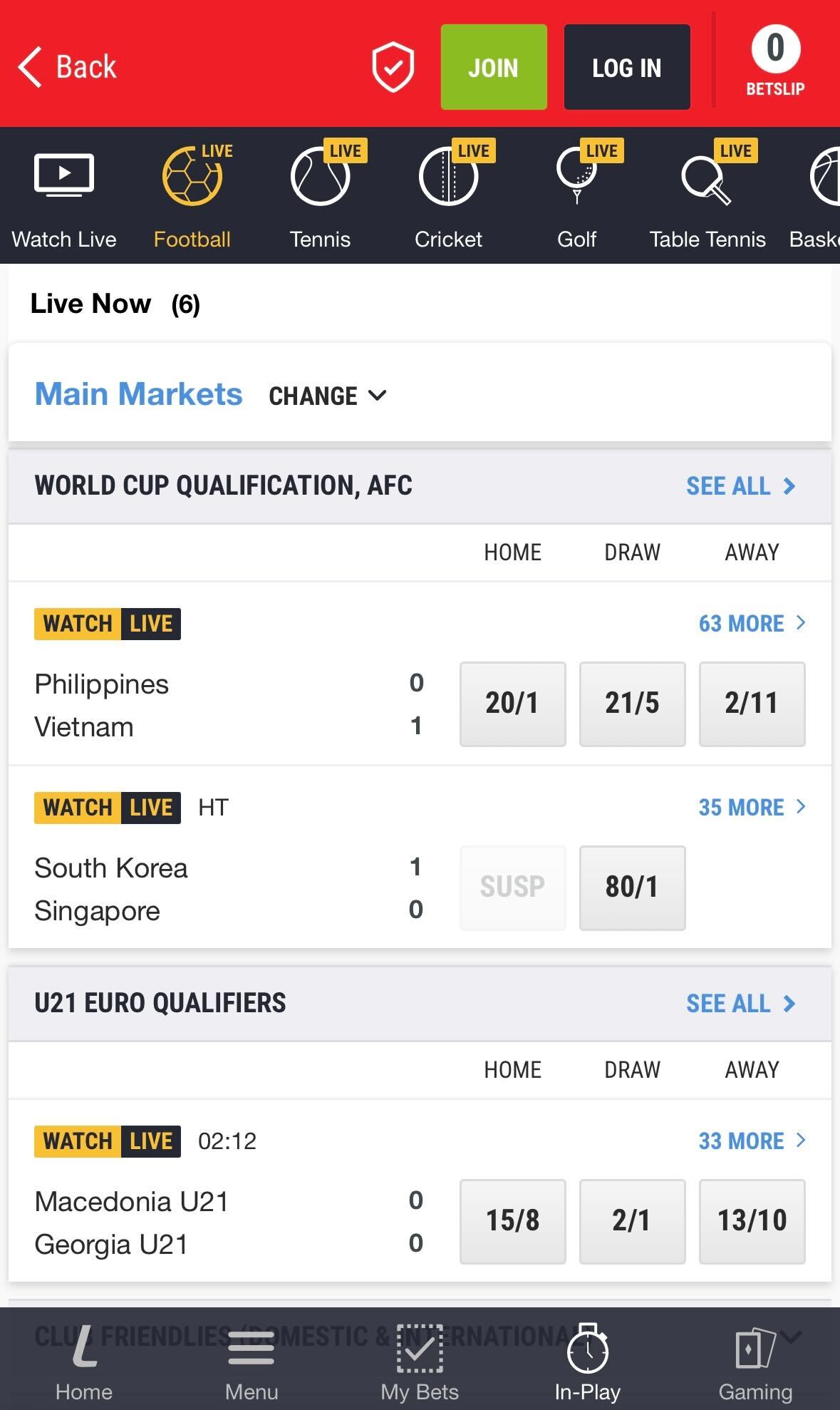 Ladbrokes app live betting