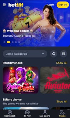 Bettilt app casino welcome bonus package and Aviator game