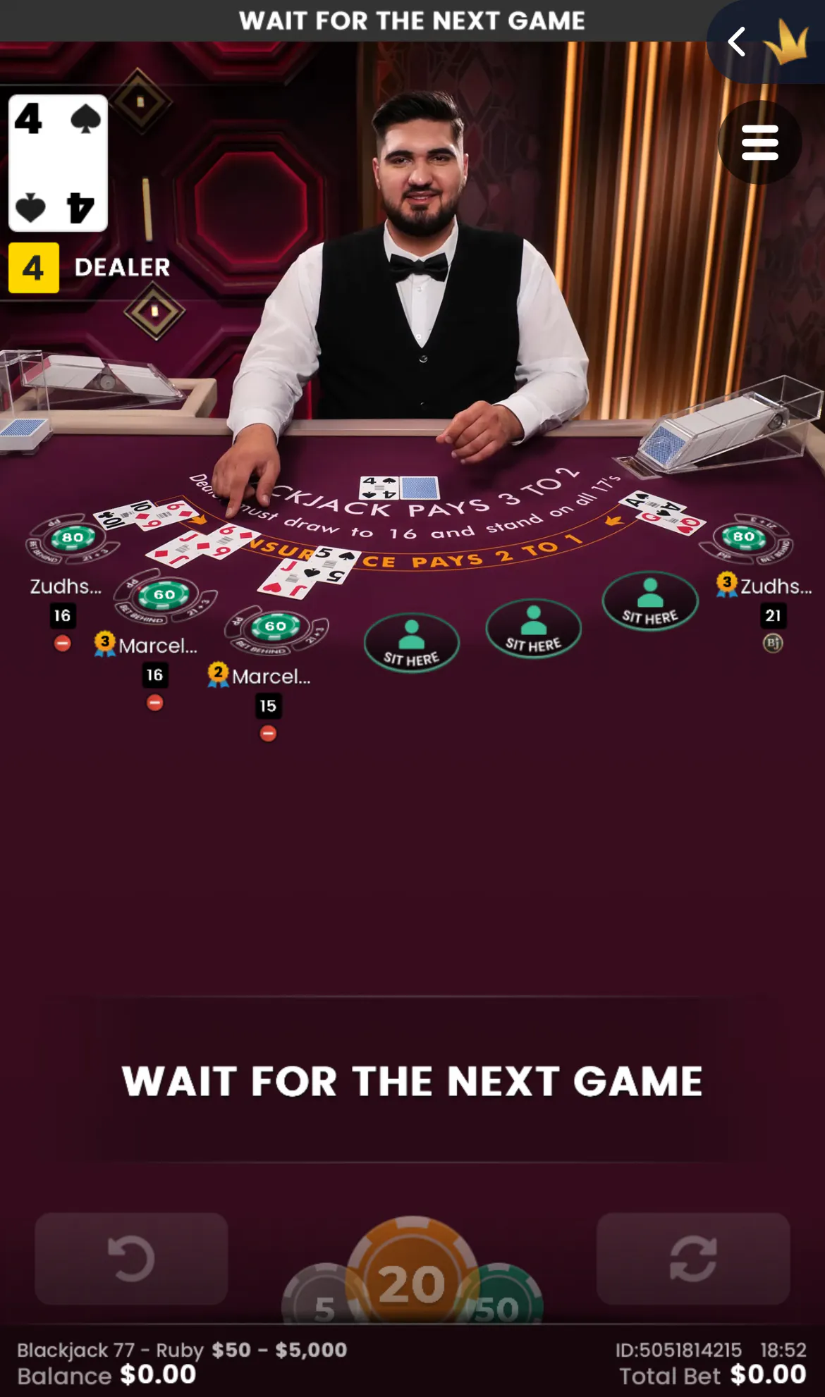 testing live casino at fezbet casino
