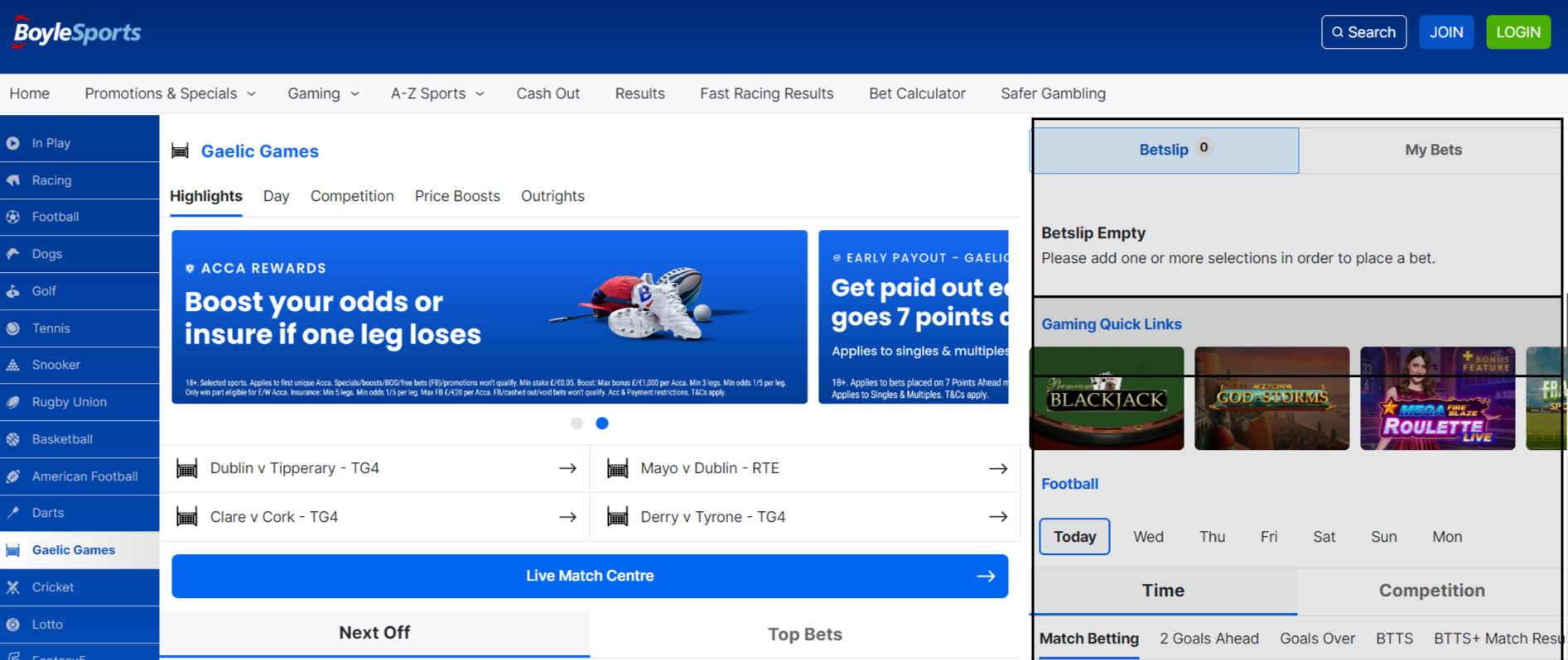 BoyleSports Irish bookie