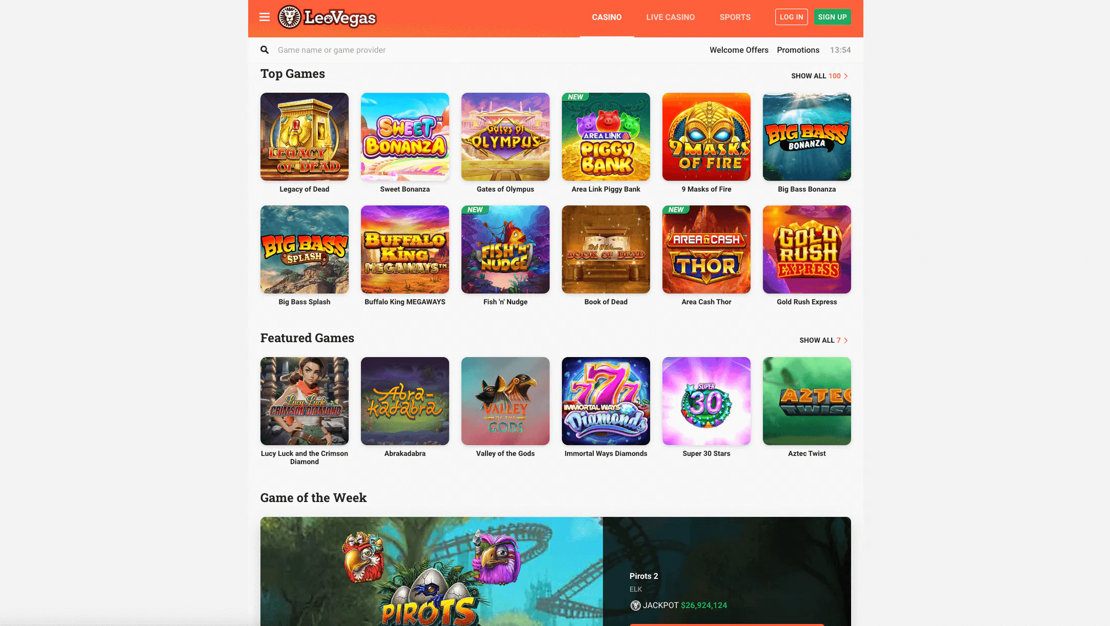 leovegas casino preview