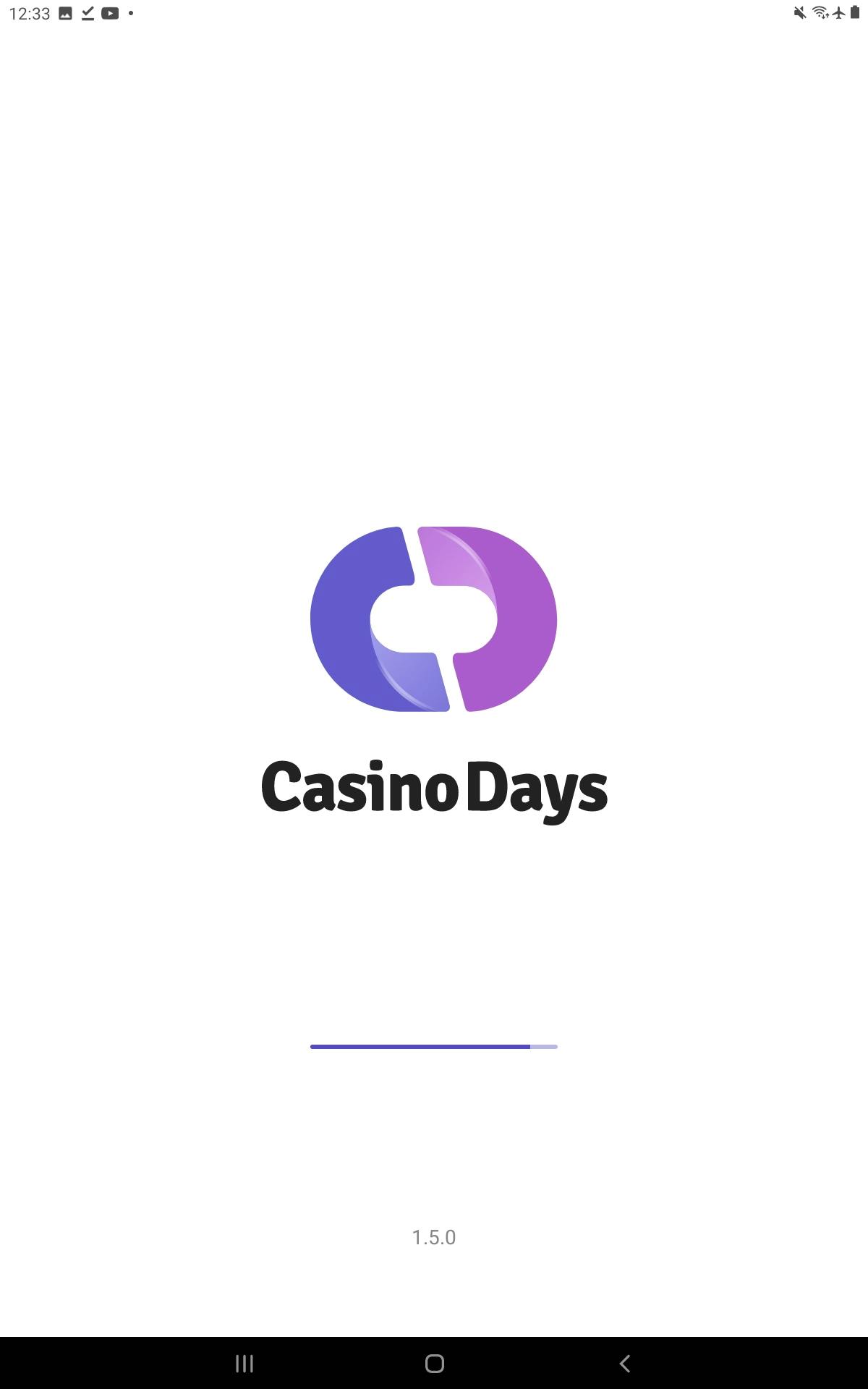 Casino Days App Loading