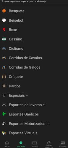 App Bet365 Android - Esportes