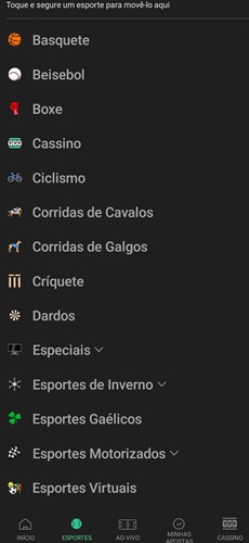 App Bet365 Android - Esportes