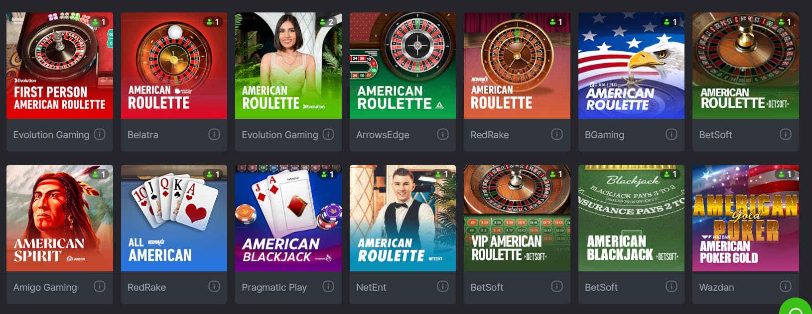 BCGame American Roulette