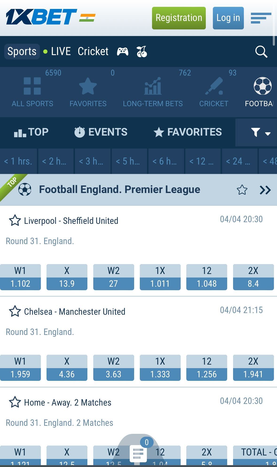 1xBet Football App