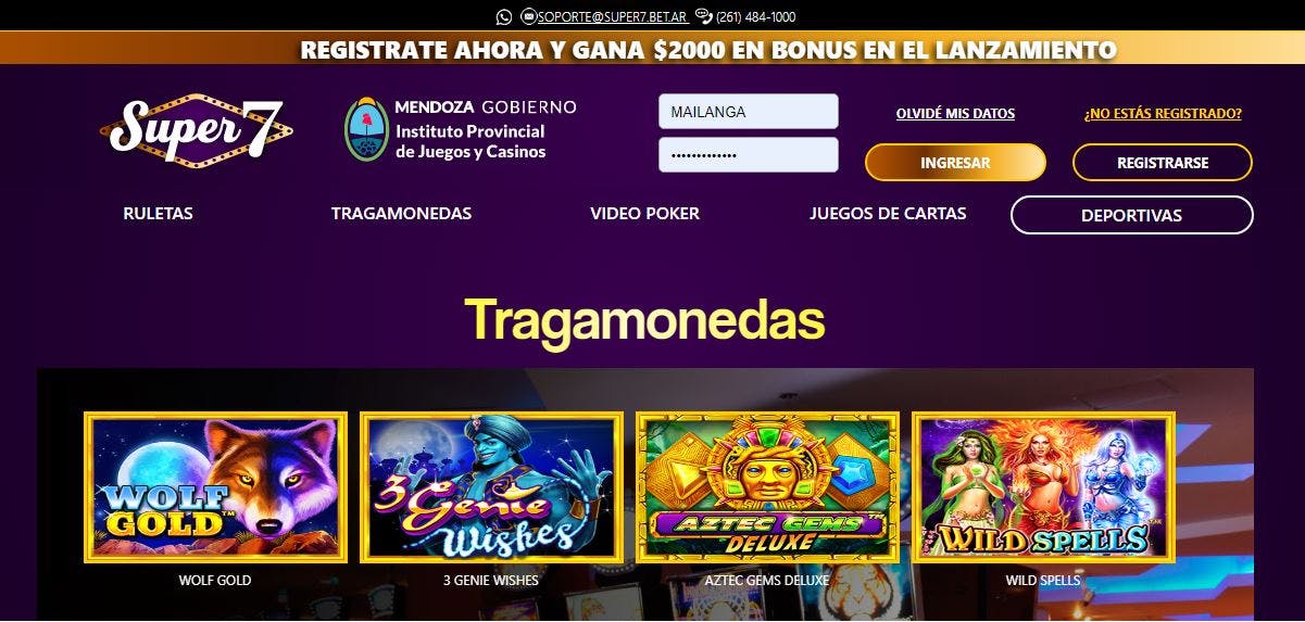 Casino online de Super7 para Mendoza