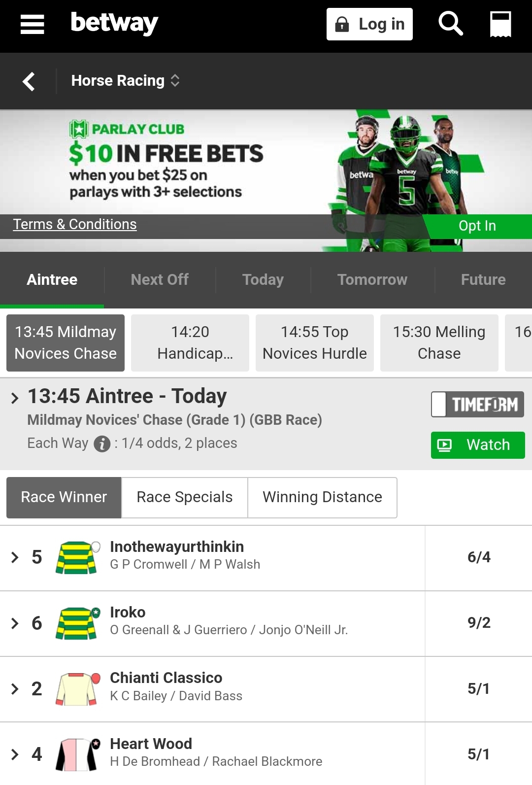 Betway Horse Racing