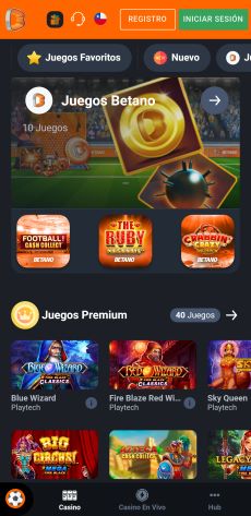 App Betano Android - Cassino