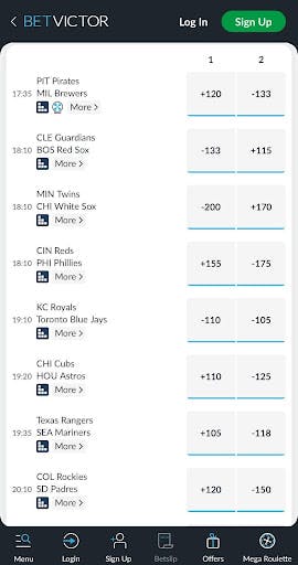 BetVictor MLB betting in Canada