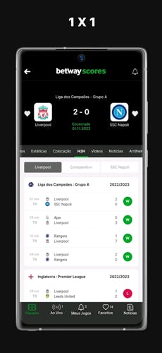 App Betway Android - Esportes