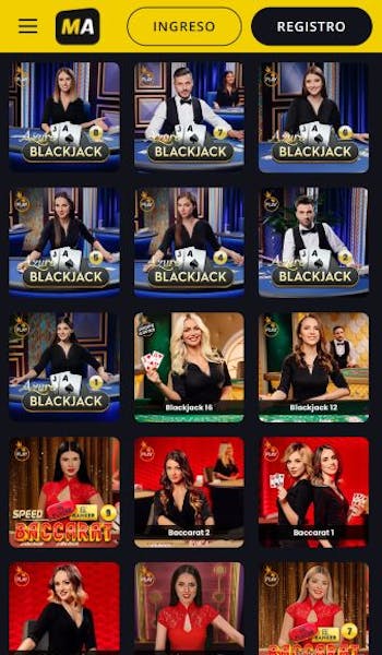 Megapuesta casino en vivo