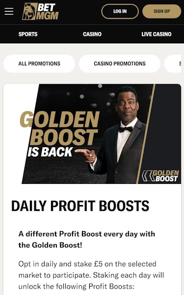 BetMGM Daily Boosts