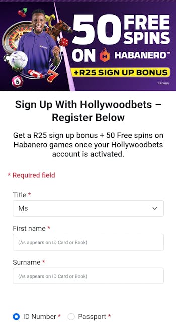 Hollywoodbets Registration 
