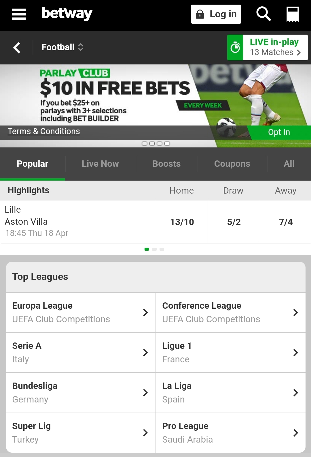 betway soccer canada