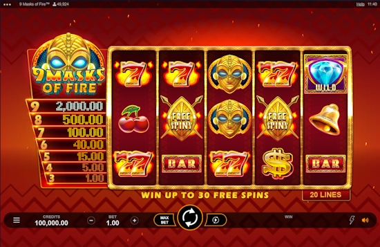 9 Masks of Fire Screenshot