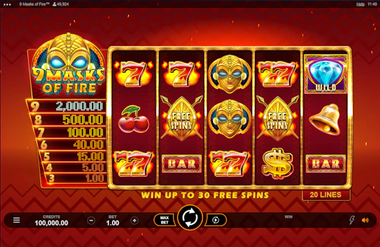 9 Masks of Fire Screenshot