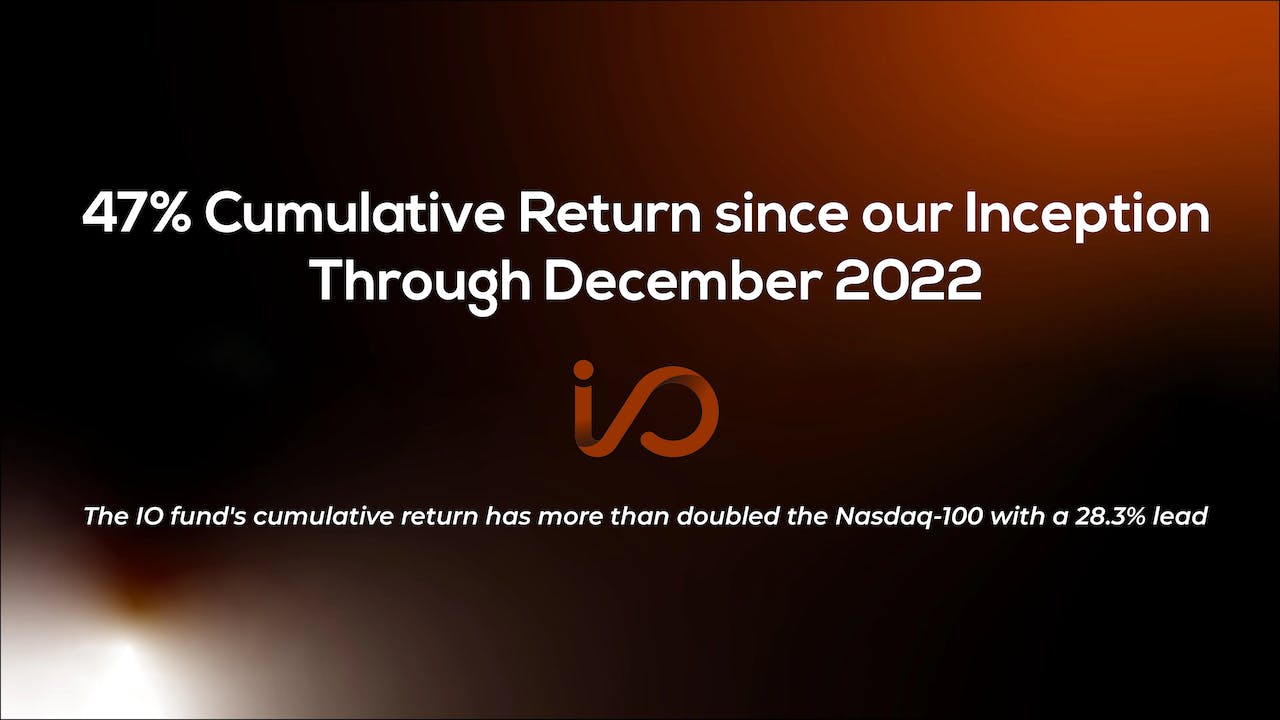 Official Press Release: I/O Fund's Cumulative Returns Double the Nasdaq Following a Tough 2022
