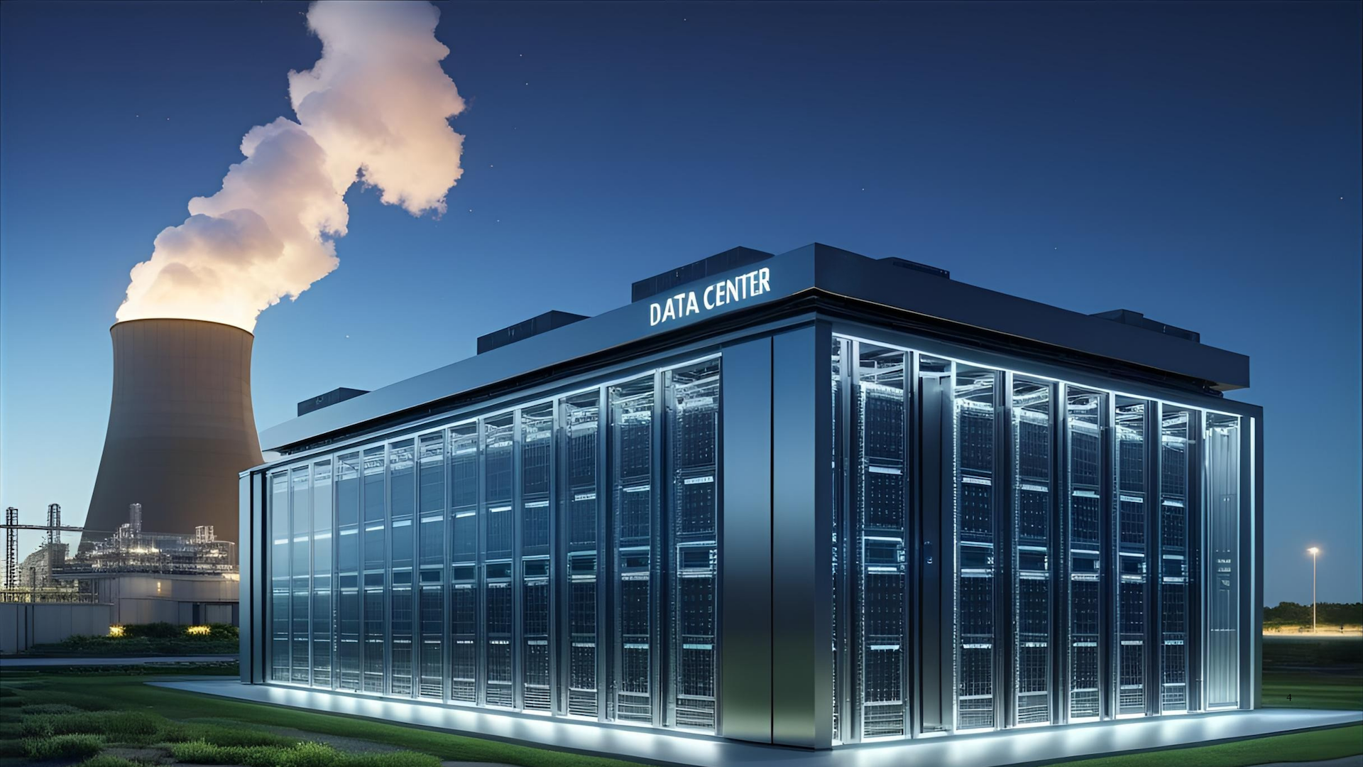 NVIDIA S GB200s For Up To 27 Trillion Parameter Models Scaling Next AF3vw3fc4bHWixRb Moderndatacenterbuildinglocatednexttoanuclearpowerplantcoolingtower%2Chighlightingenergyinfrastructuresynergy 