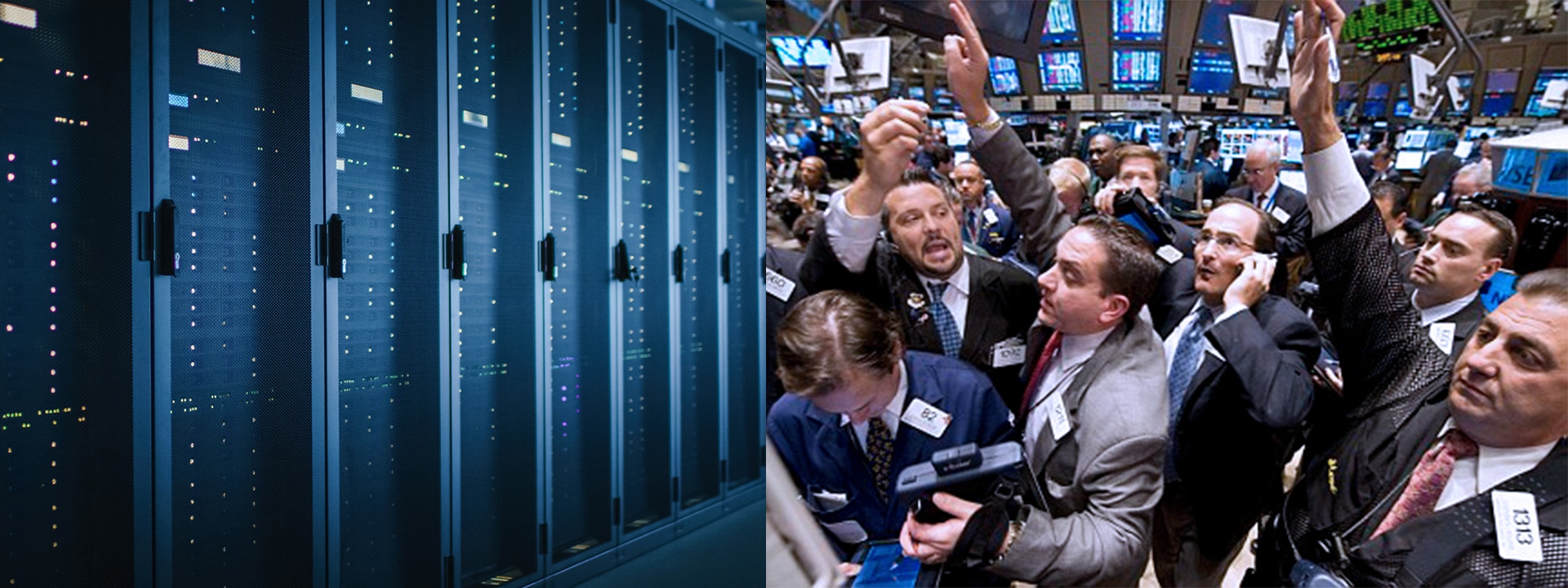 Data center and NYSE traders