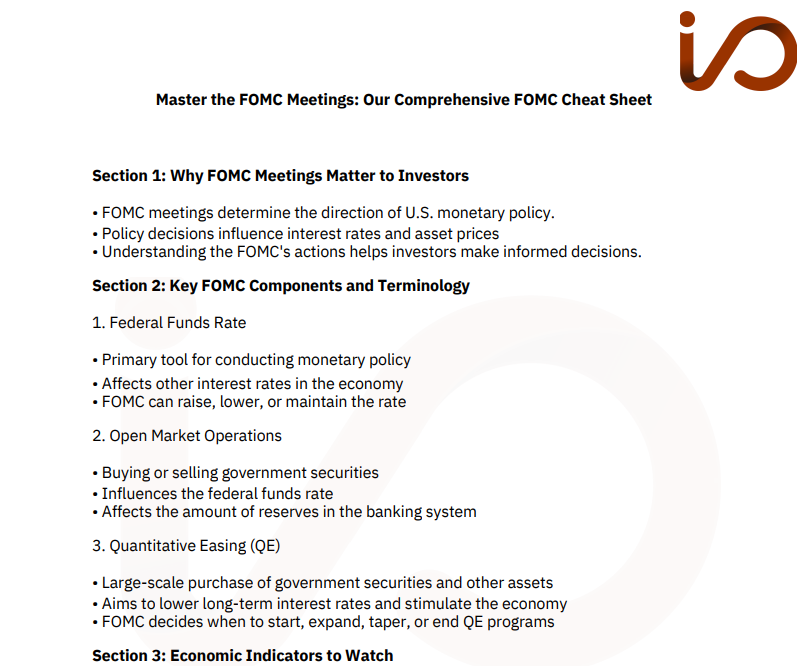 Master The FOMC Meetings: Our FOMC Cheat Sheet