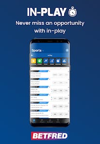 Betfred android app In-play betting