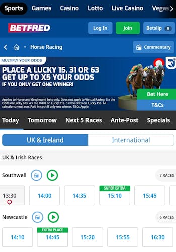 Betfred Horse Racing