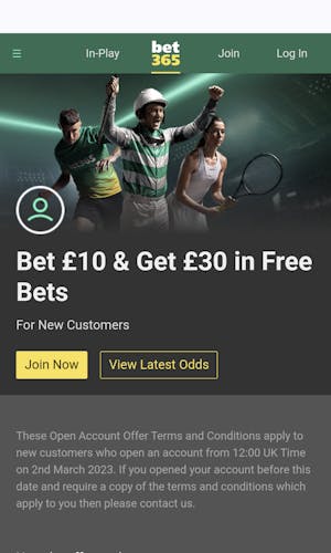 bet365 UK welcome offer
