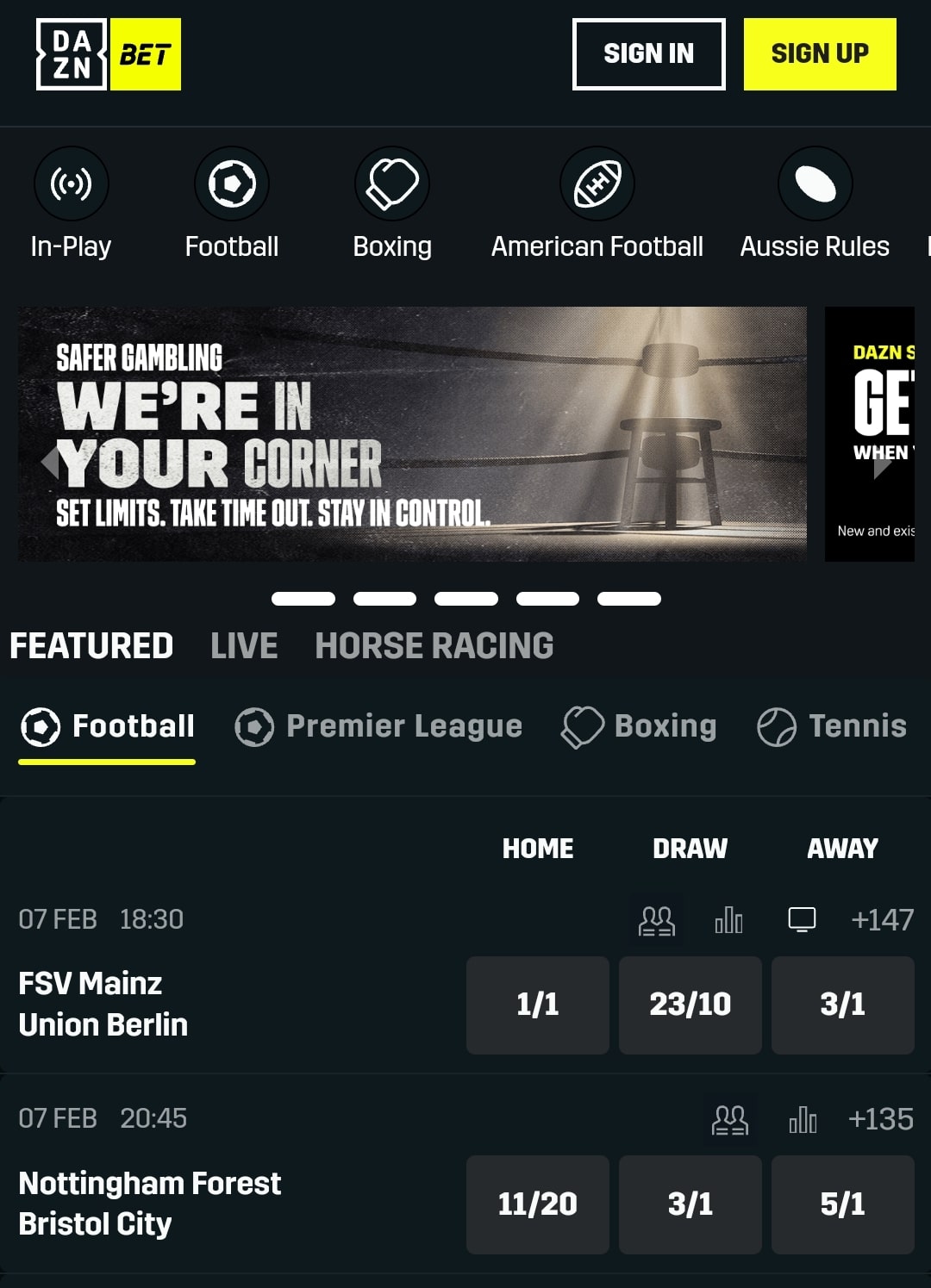 DAZN Bet Sportsbook