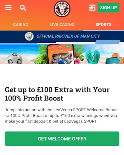 LeoVegas Welcome Offer