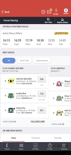 Ladbrokes horse racing