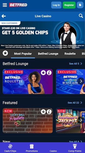 Betfred Live Casino