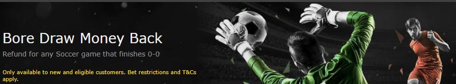 bet365 bore draw money back special