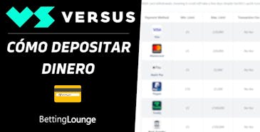 Versus como depositar