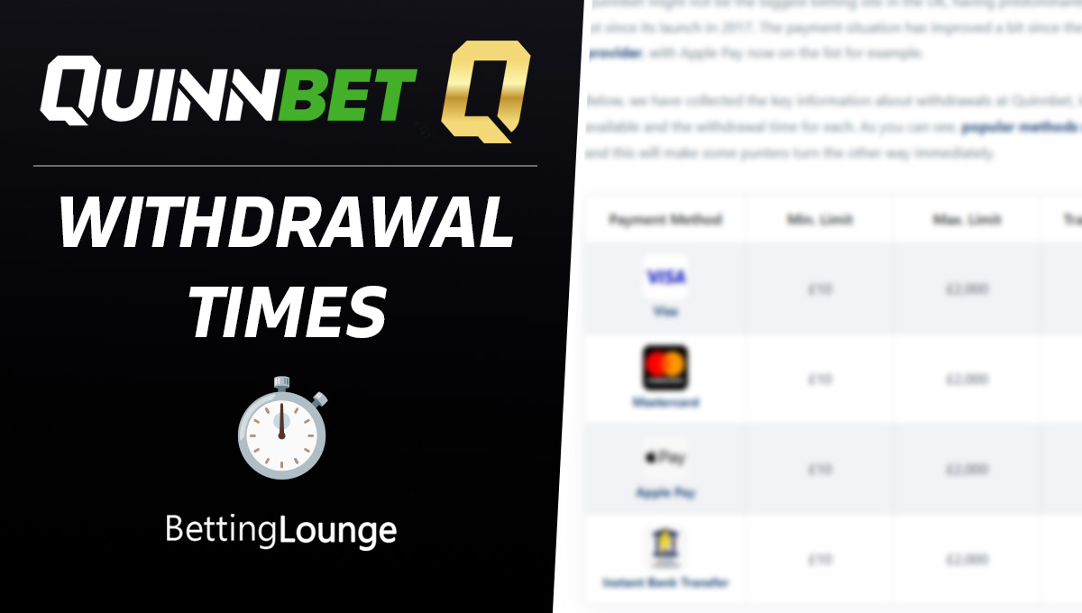 QuinnBet Withdrawal time new