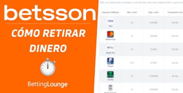 Betsson como retirar dinero