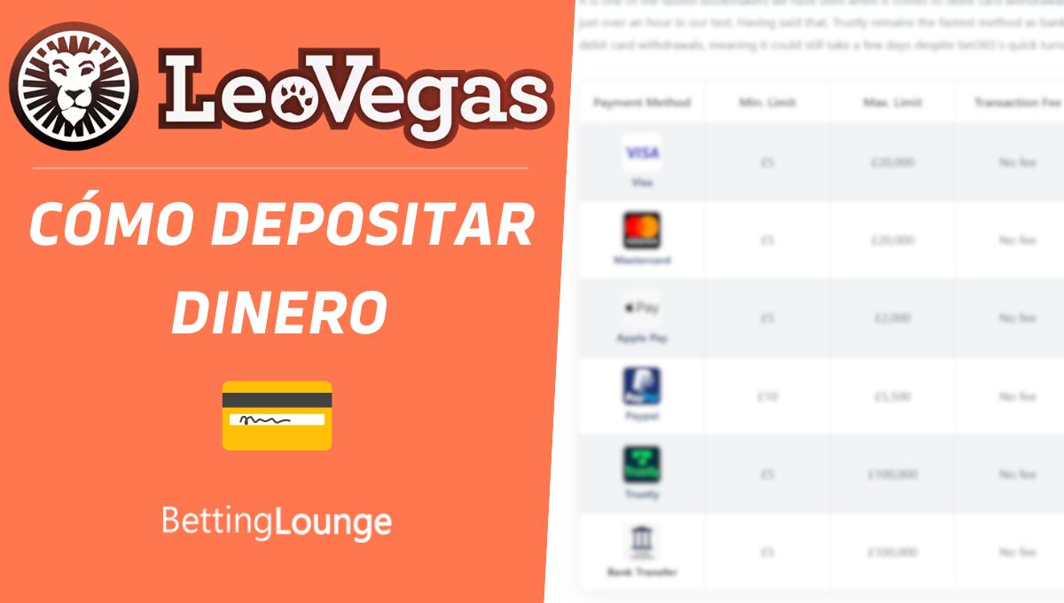 LeoVegas como depositar