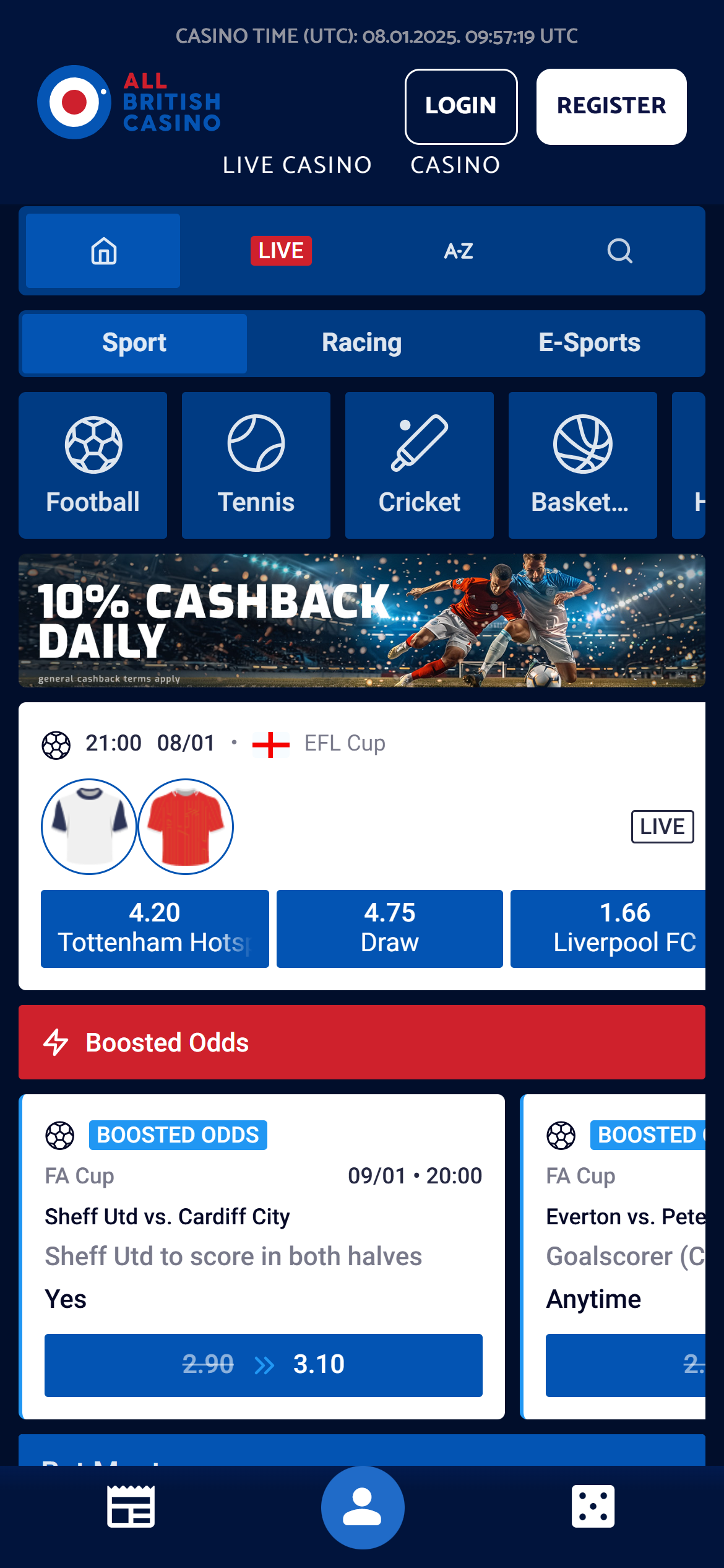 All British Casino Sportsbook