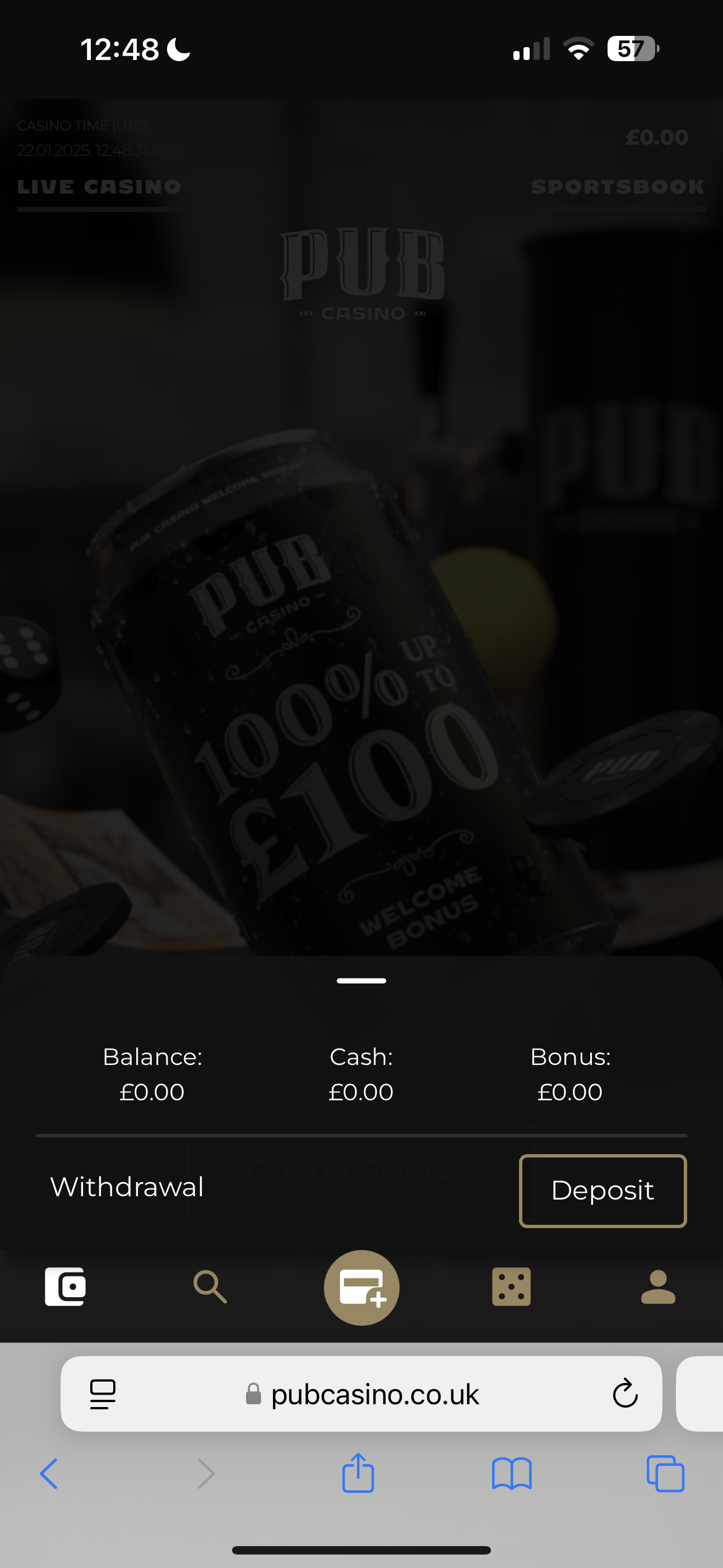 Pub Casino Deposit 1