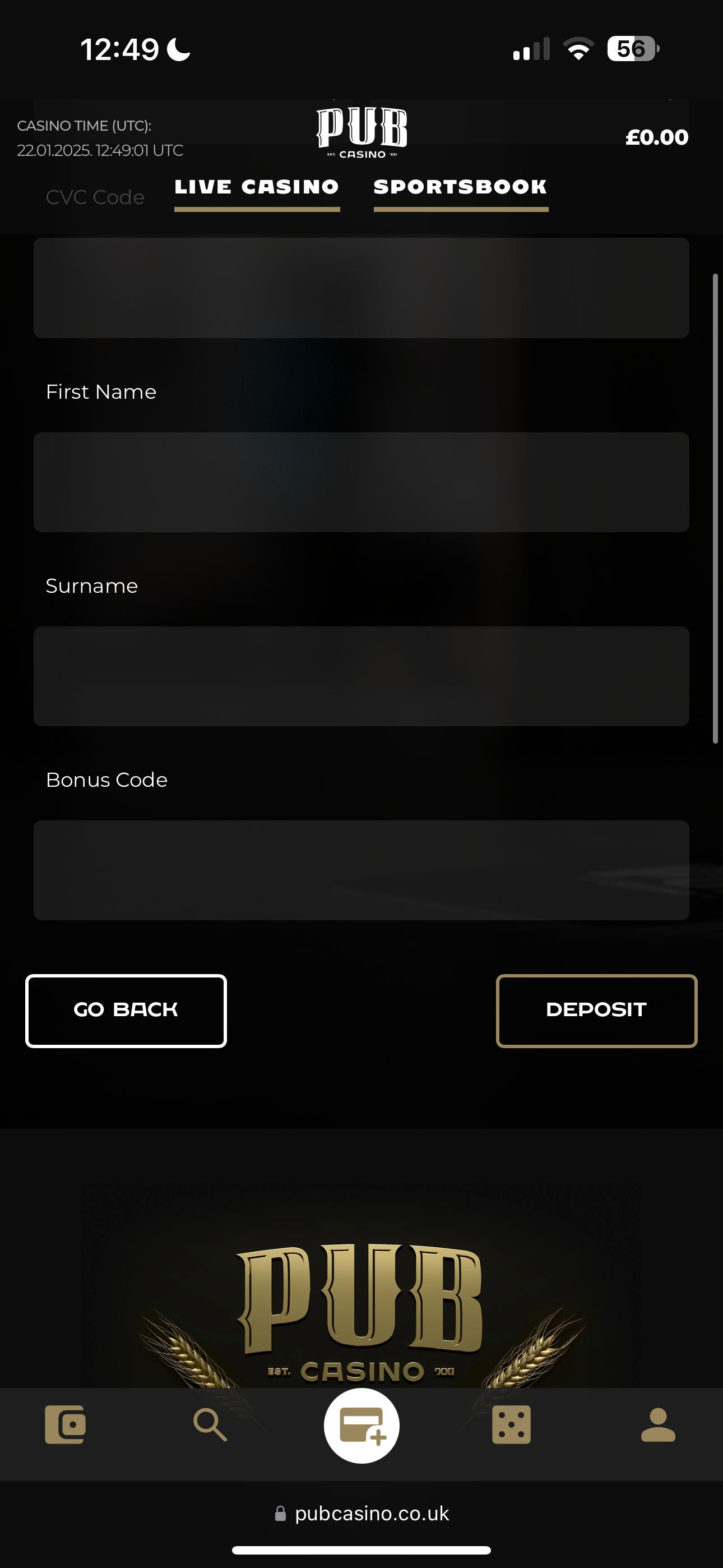 Pub Casino Deposit 4