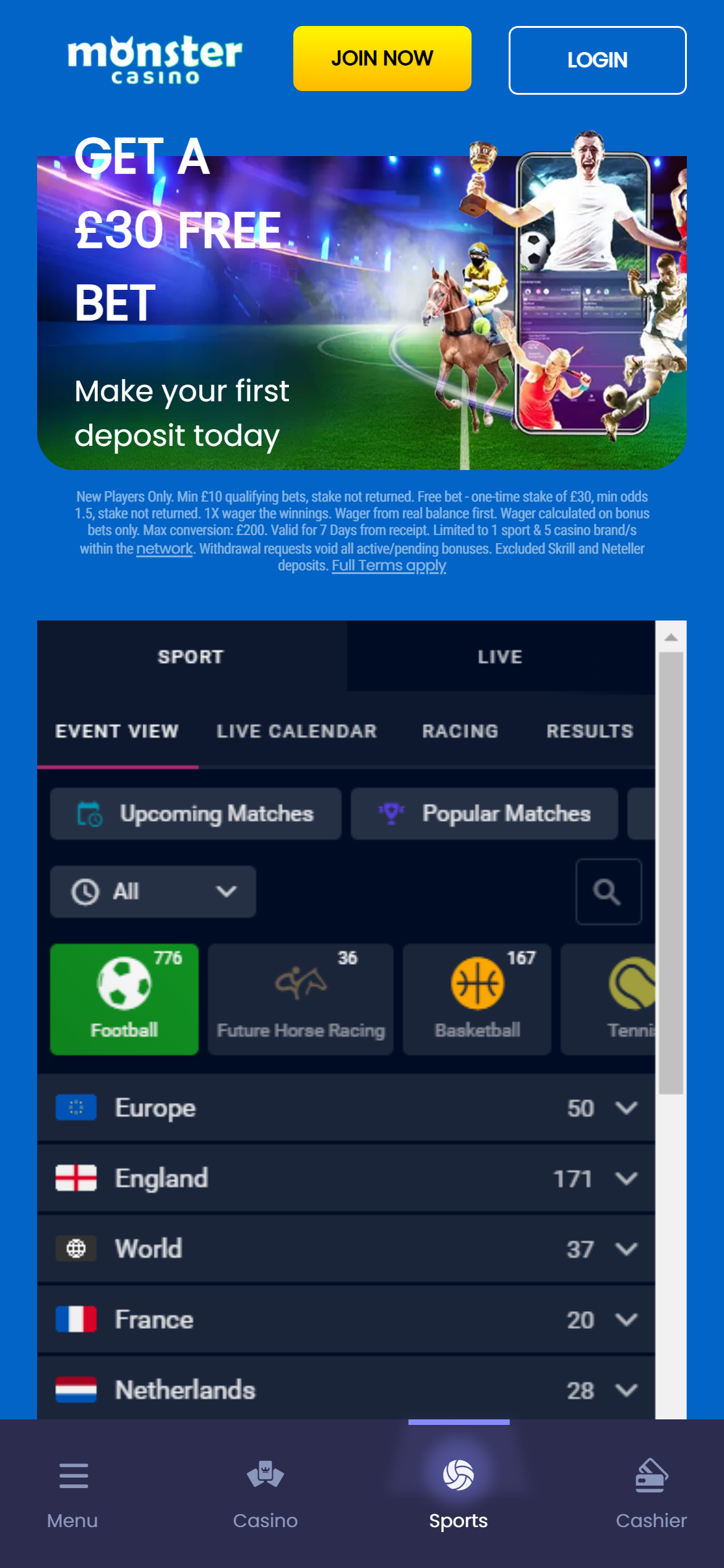 Monster Casino Sportsbook