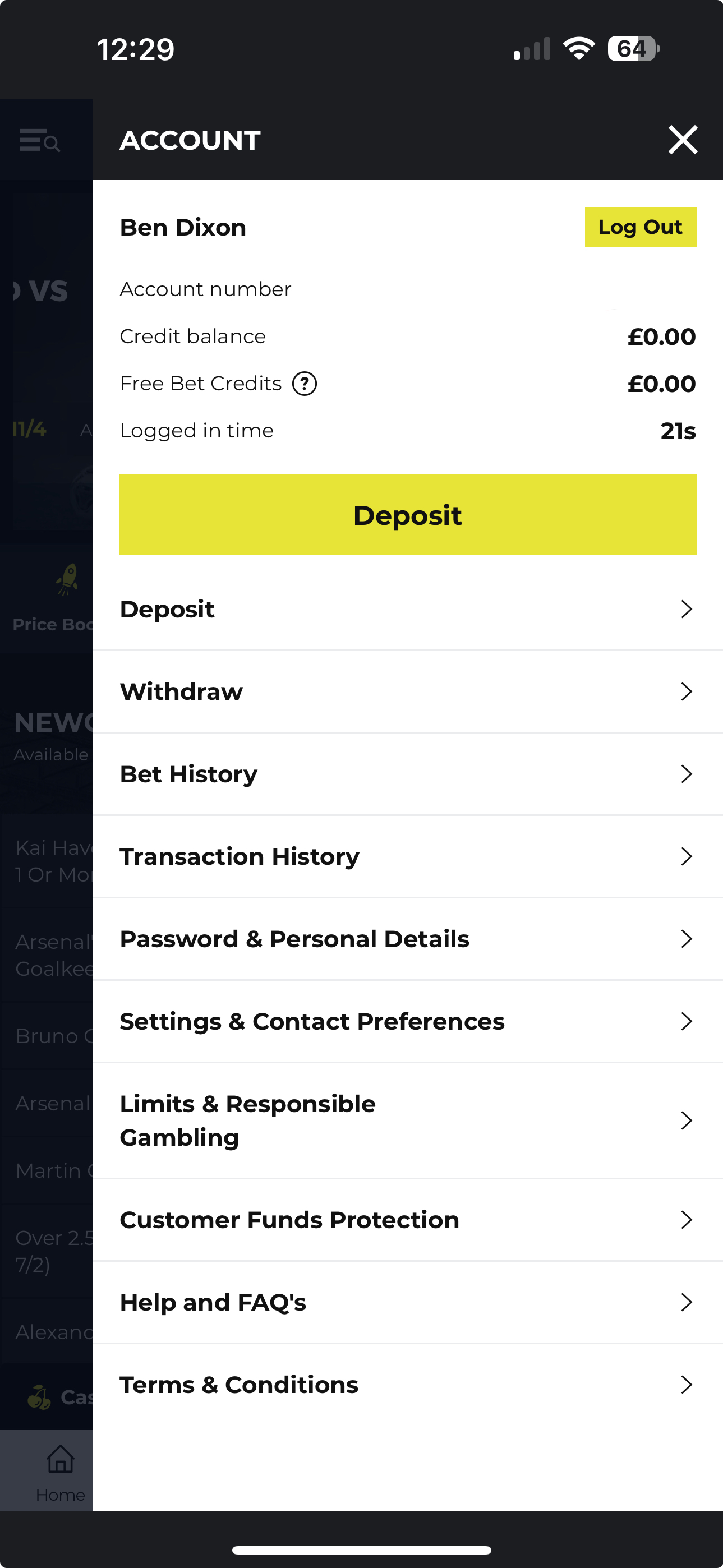 NRG Bet Deposit 1 
