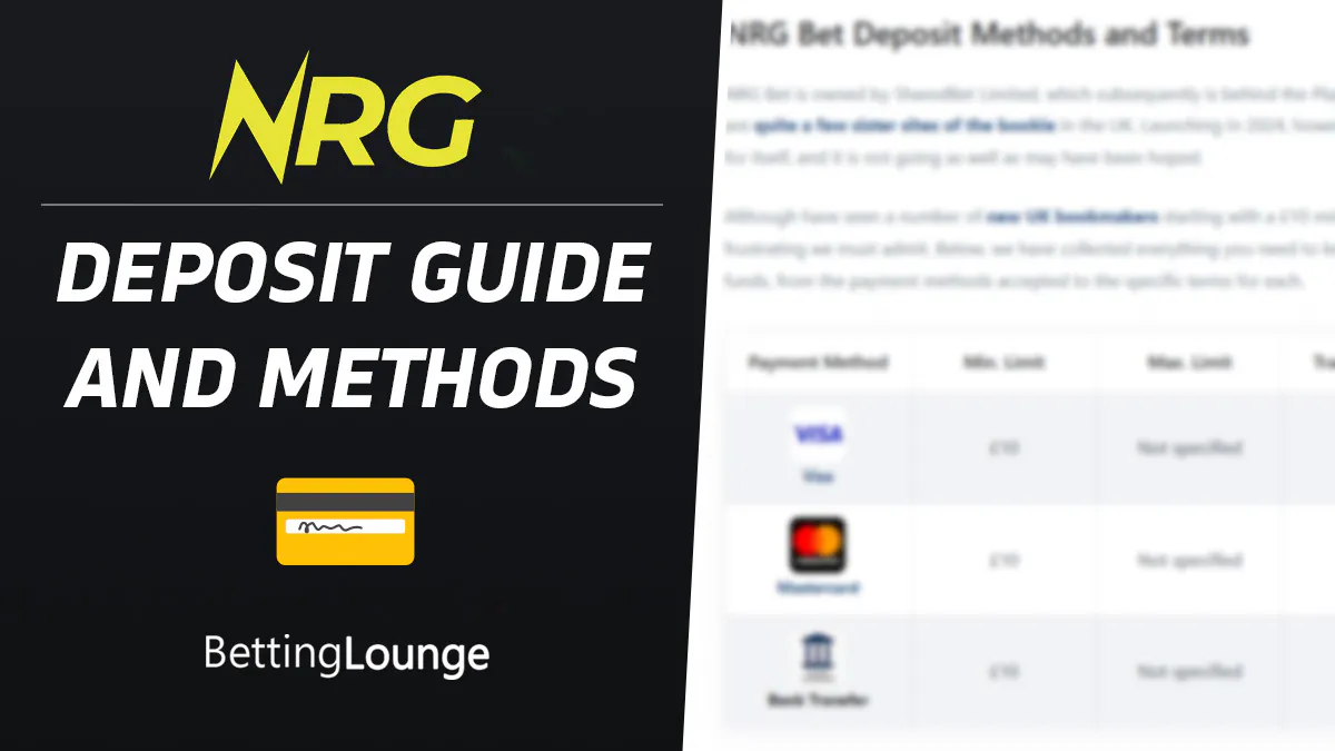 Nrg bet app interface on mobile device