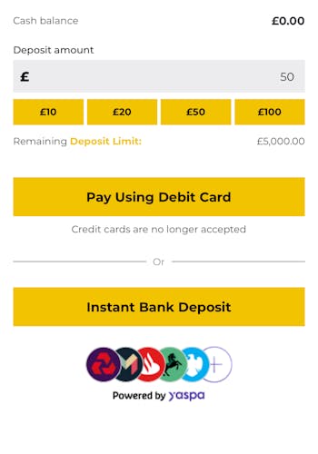 PricedUp deposit ready