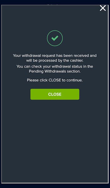 HighBet Withdrawal Success