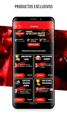 Sportium app Android 2