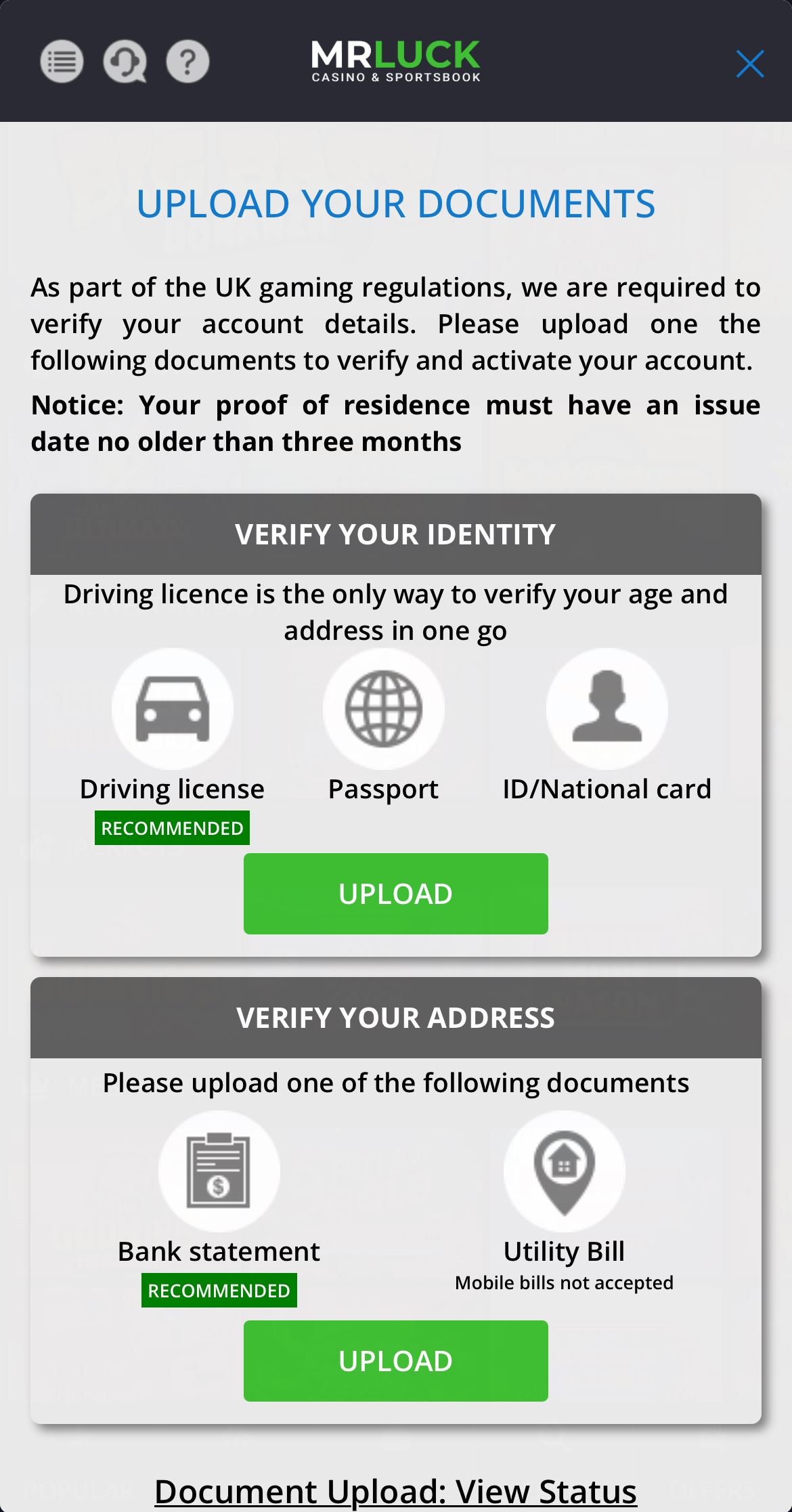 Account Verification